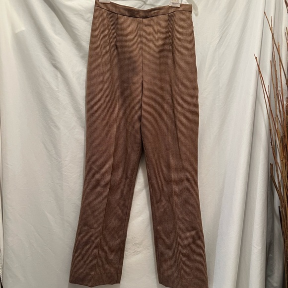 Ladies Harold’s 100% Wool Houndstooth Pants. Size 2 - Picture 1 of 12